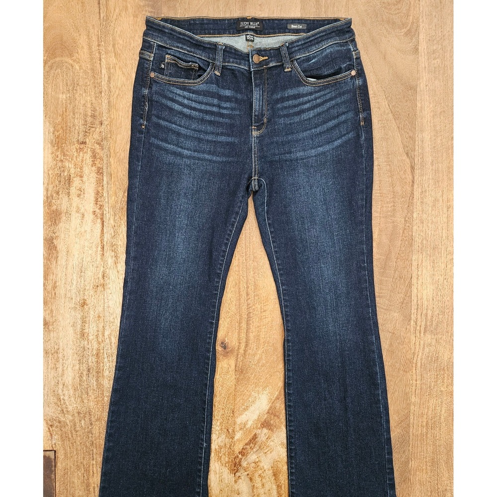Judy Blue Bootcut Jeans Women's 15/32 Blue Stretch Mid Rise Denim